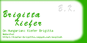 brigitta kiefer business card
